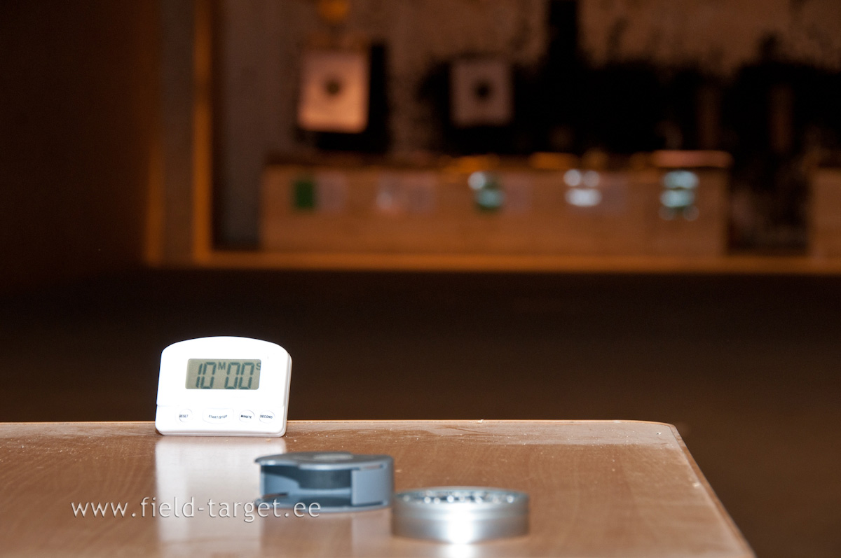 PP20 võistlustel on vaja teha 10 lasku 10 minutiga